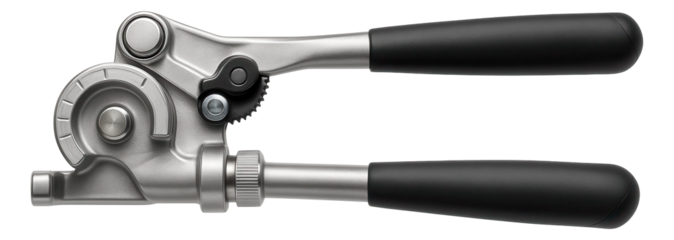 Handheld profile bender with a ratchet mechanism for quick adjustments on-site.