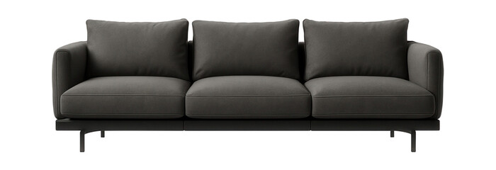 Low modular sofa with interchangeable covers, ideal for a flexible guest room setup.