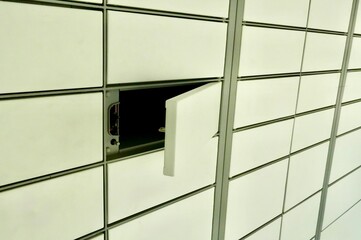 Post office. Post office cell. Parcel. Parcel delivery
