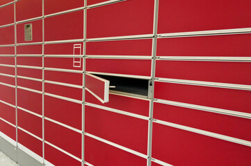Post office. Post office cell. Parcel. Parcel delivery