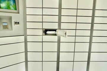Post office. Post office cell. Parcel. Parcel delivery