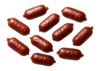 Flavorful dog training treats, resembling small sausages, ideal for enticing pets during obedience classes in a training facility.