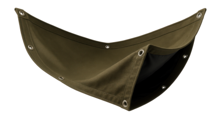 A durable canvas cover for an outdoor hammock, shielding it from the elements and extending its longevity.