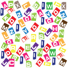  Letters on white background vector icon