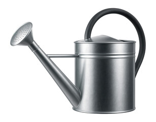 Large capacity galvanized watering can for extensive lawn care in a cottage