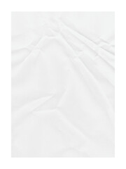 White crumpled paper texture reveals subtle folds and shadows, perfect for backgrounds or adding a textured element to graphic designs, transparent background