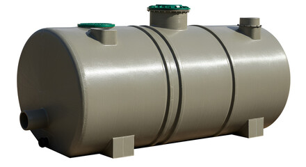 Plastic Septic Tank isolated on white background