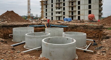 Construction site sewage treatment plant