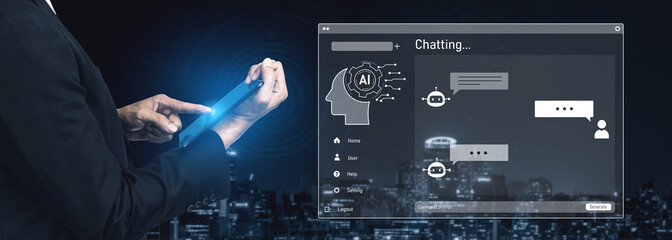 AI image generator interface enables image, AI, and generator process by converting user prompt...