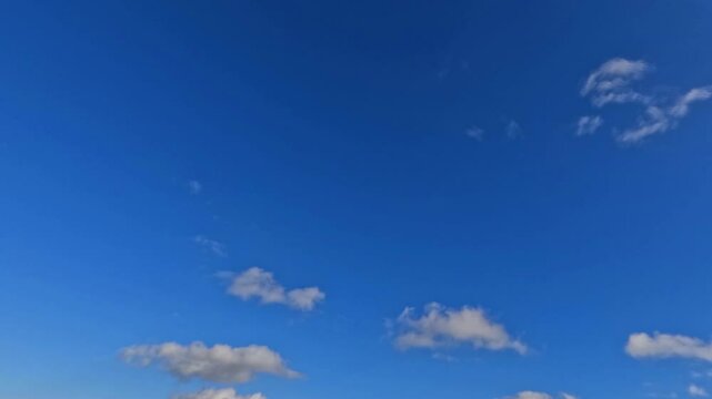 nice timelapse of small clouds - natural backdrop