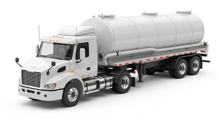 Tank Truck isolated on white background. American food