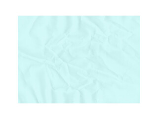 Light cyan paper exhibits delicate wrinkles, ideal for abstract backgrounds, textures, or subtle graphic designs with a cool, calming aesthetic, transparent background