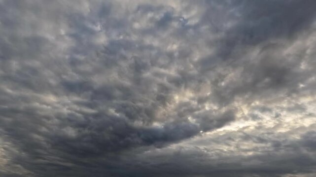 timelapse of the sky of overcast - dramatical backdrop with clouds