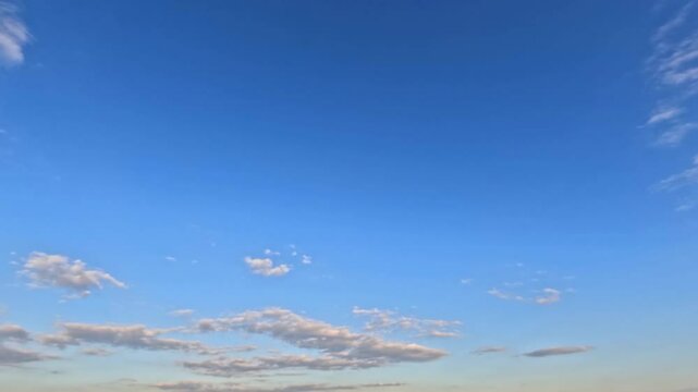 pretty timelapse video of small clouds - natural backdrop