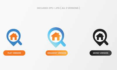 House in Map Pin icon