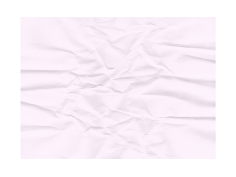 Delicate paper texture reveals folds and creases in a soft white hue, perfect for adding subtle depth to graphic designs, transparent background