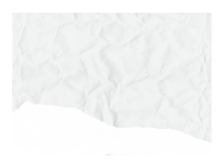 Monochrome artistic background features crumpled white paper and dark ink blots creating a minimalist design, transparent background