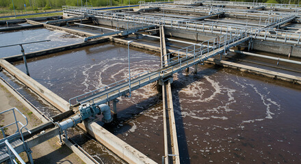 Wastewater Treatment Plant View