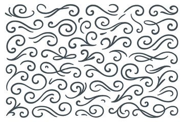 A massive compilation of hand-drawn vector flourishes for various design purposes