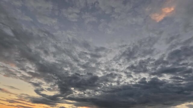 timelapse video of overcast - dramatical background with clouds