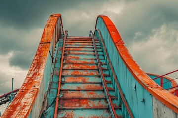 red bridge over the river
