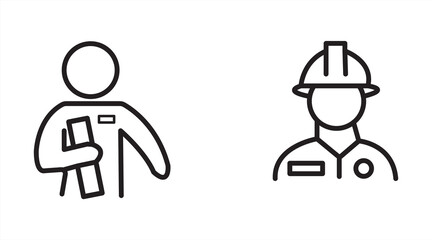 Architecture and Building Engineering Icons, vector