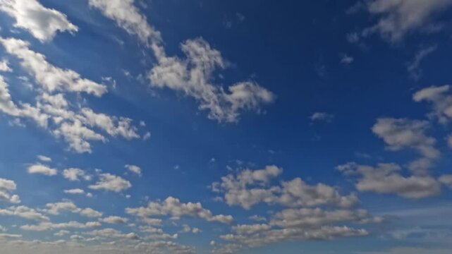 pretty timelapse of small clouds - natural bg
