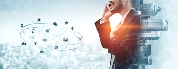 Digital business ecosystem integrating multiple business, ecosystem, and technology elements in a...
