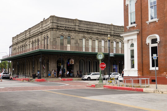 The 22nd St and and the Strand St in Galveston, TX