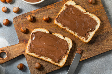 Homemade Sweet Chocolate Hazelnut Toast