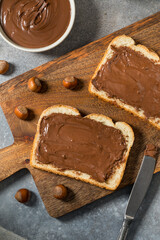 Homemade Sweet Chocolate Hazelnut Toast