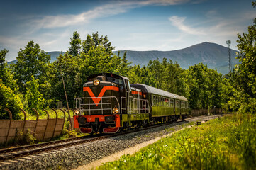 Obraz premium Pociąg retro 