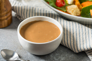 Homemade Creamy Balsamic Salad Dressing