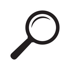 Loupe icon. Search icon.