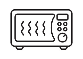 Microwave oven line icon.
