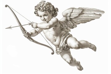 cupid with bow and arrow
