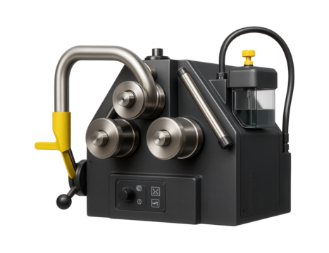 CNC tube bending machine with automatic lubrication system and precision rollers for an aerospace components manufacturer