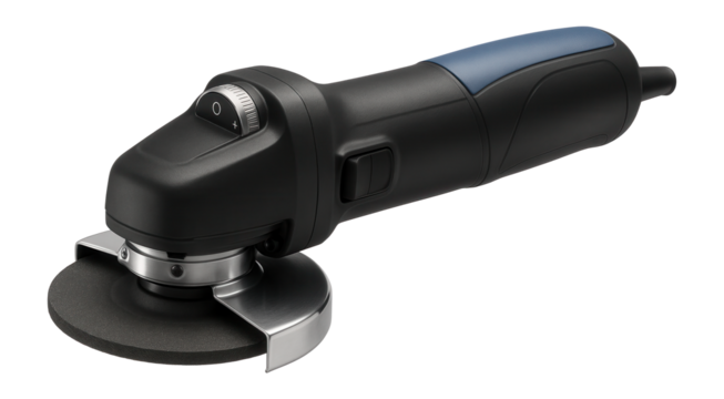 Handheld rail grinder with an ergonomic grip and variable speed control for field maintenance crews.