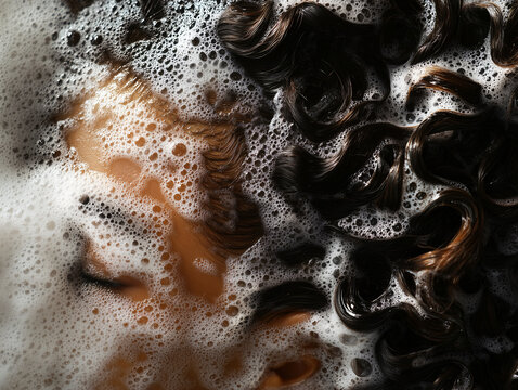 Beauty Ritual: Close-Up of Afro-Textured Hair Washing
