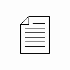 document text file icon sign vector