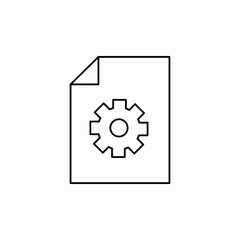 file configuration icon sign vector