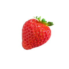 Fresh Ripe Strawberry Isolated on Transparent Background