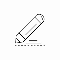 pen write icon sign vector