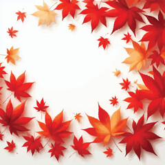 Autumn Maple Leaf Border