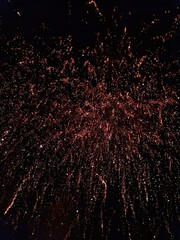 fireworks in the night sky