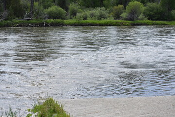 Along the river on to the lake