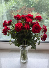 Bouquet of red roses