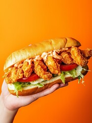 Crispy Shrimp Po'Boy Feast Photo