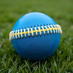 baseball, ball, grass, sport, game, field, sports, green, softball, leather, football, play, white, object, equipment, summer, team, isolated, base, leisure, activity, close-up, lawn, nobody, closeup