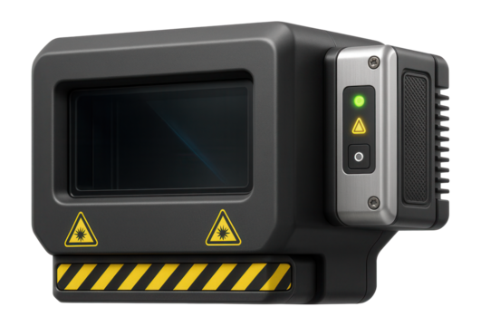 Pallet scanning system with a fixed laser array and data logger for bulk inventory handling in a warehouse.